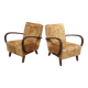 Pair of Art Deco armchairs H410 Type C by Jindrich Halabala for UP Zavody