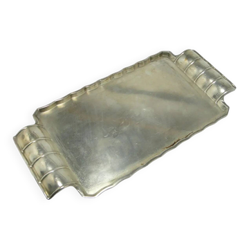 Art Deco tray, silver-plated brass, Szandrik, Hungary, 1930s.