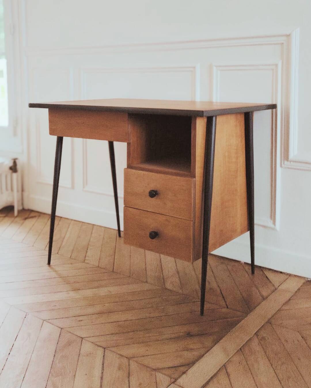 Renovated Scandinavian style desk, 1950s-60s.