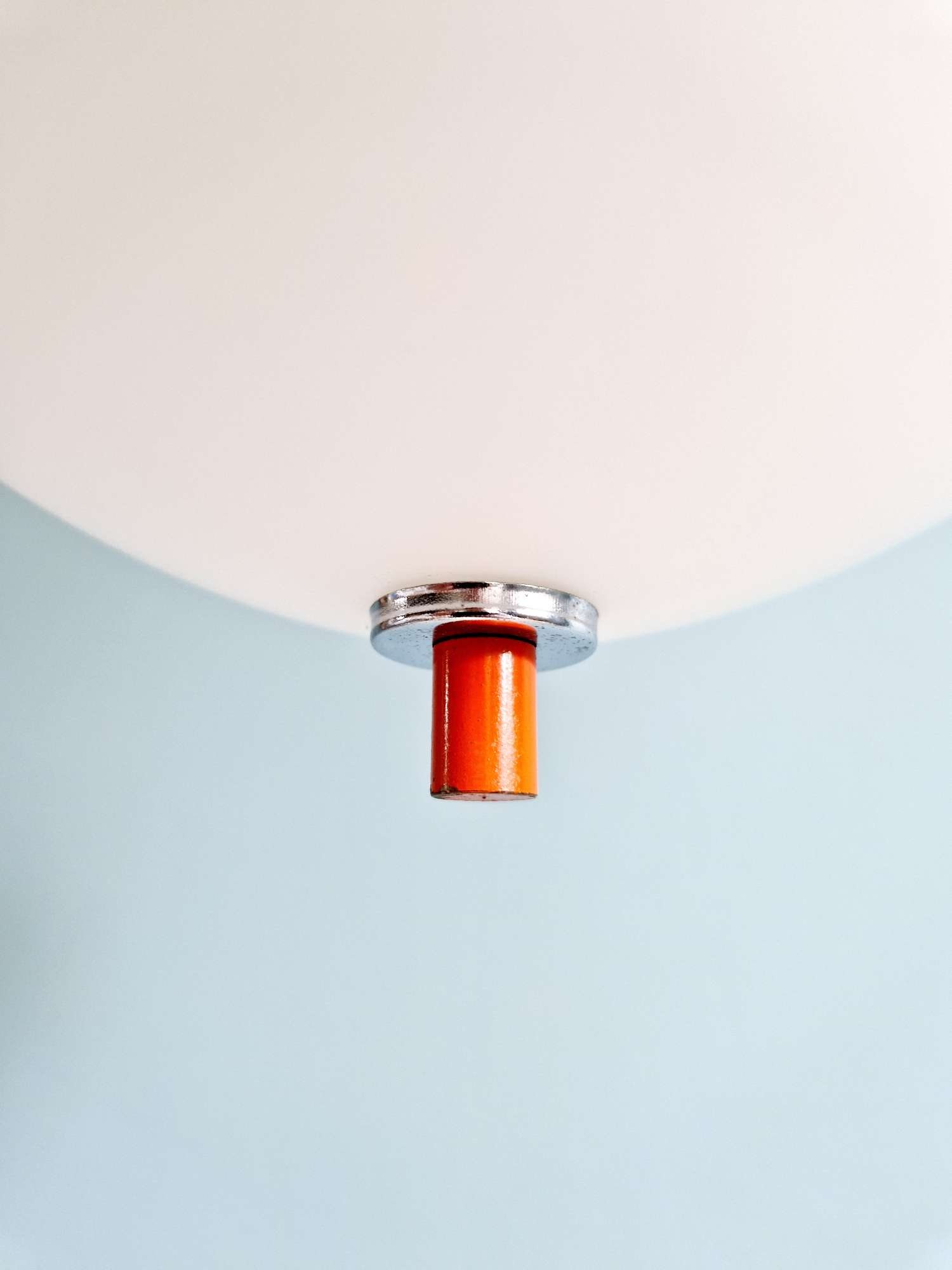 Suspension Space Age en opaline blanche, Massive, 1970