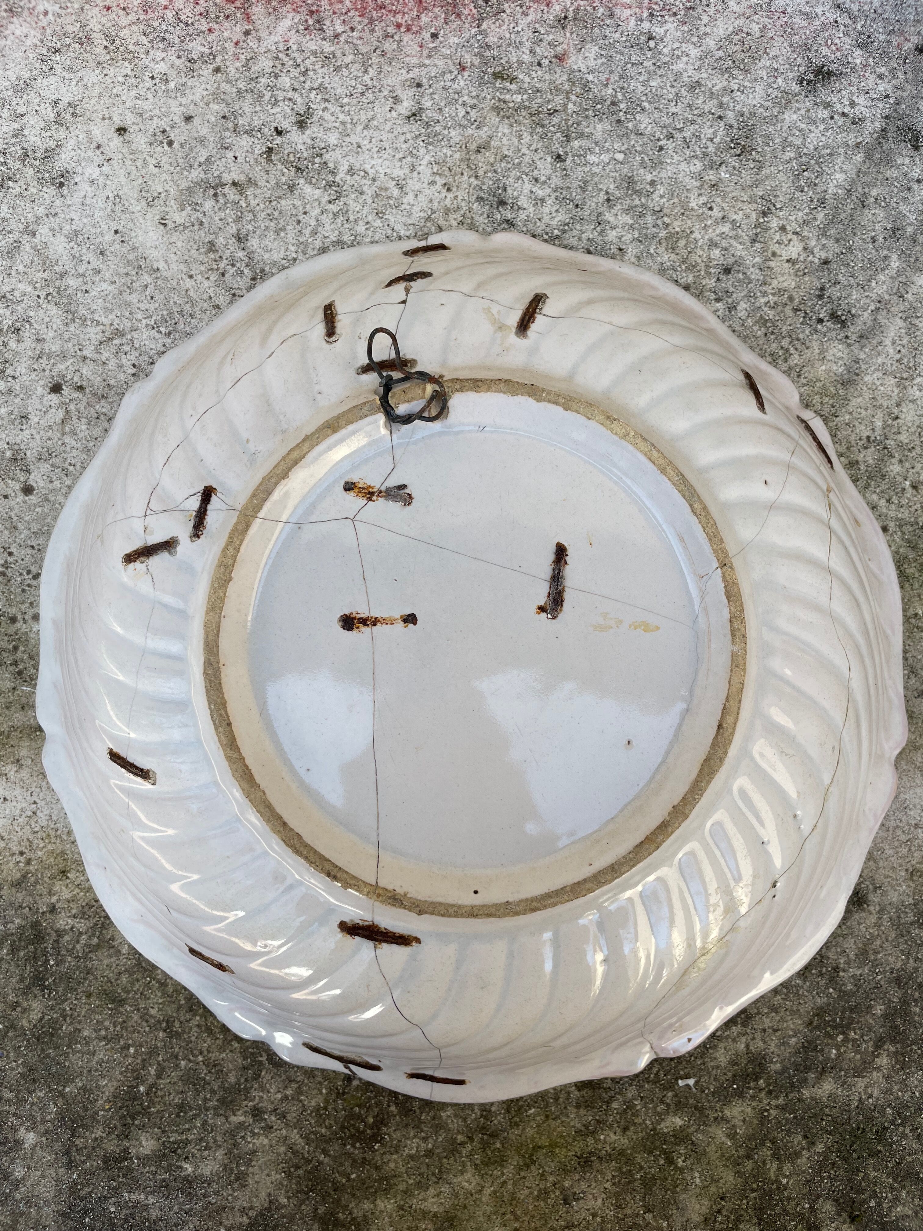 Old dish camels and palm trees restored