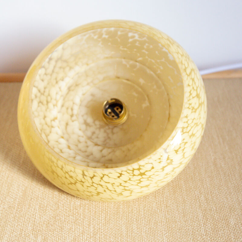 Suspension glass of yellow Clichy