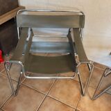 Pair of vintage armchairs B3 vassily by Marcel breuer at the bauhaus circa 1980