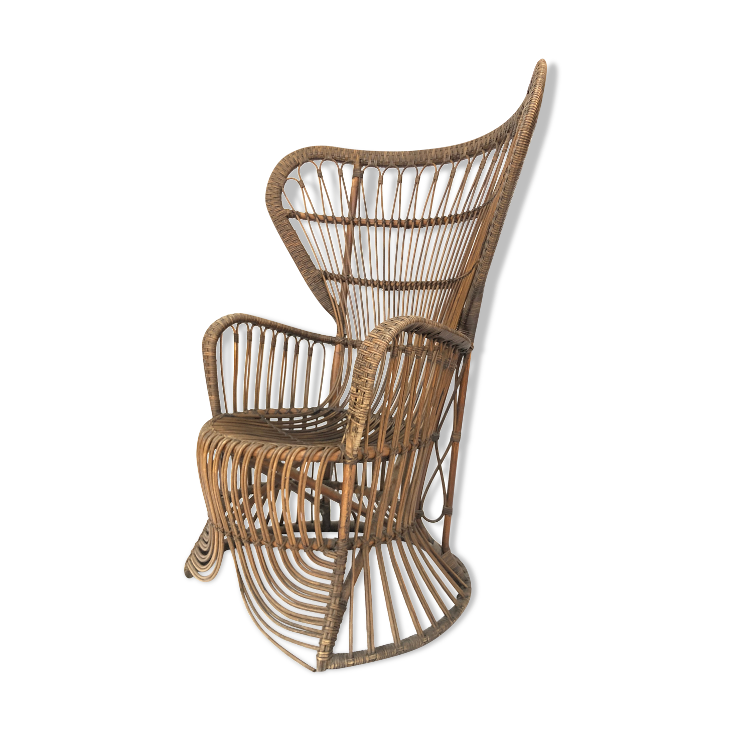 Armchair in rattan