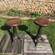 Paire de tabourets industriels vintage 1930
