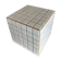 Beige white mosaic cube 30cm x 30cm tiled