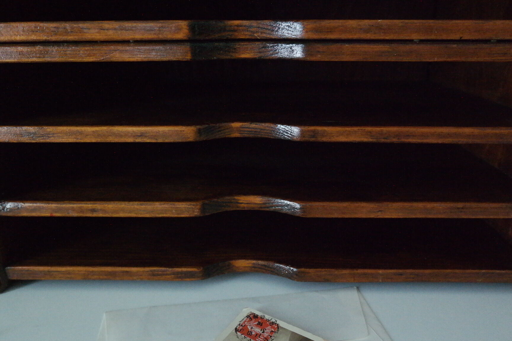 Vintage solid wood office sorter