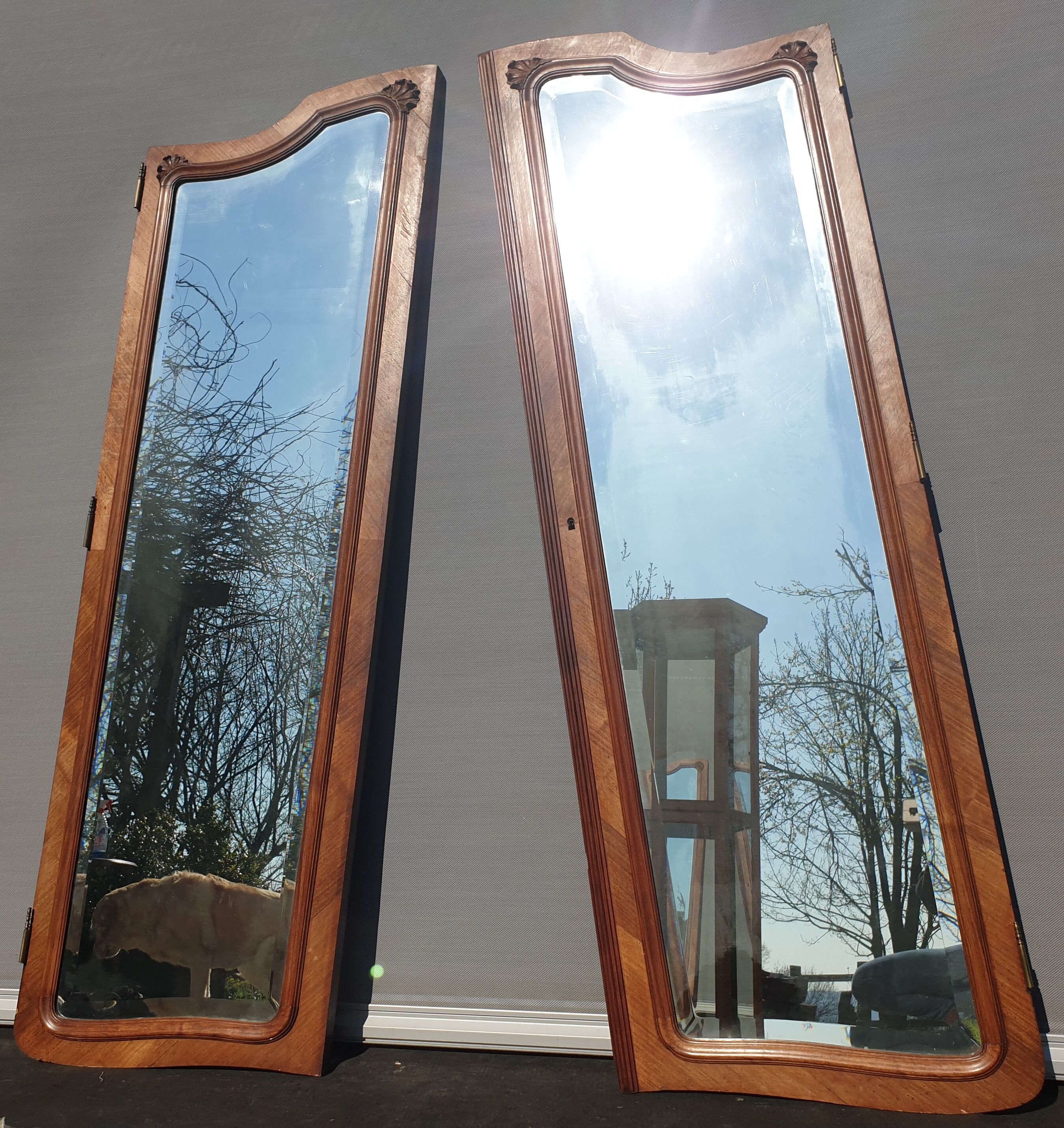 Napoleon III asymmetrical baroque mirrors