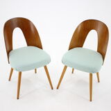 Antonin Suman set of four dining chairs, Czechoslovakia, 1960s