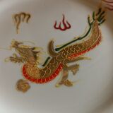 6 AIGI dessert plates decorated with golden dragons