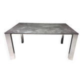 Stainless steel and ceramic dining table 2000