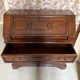 Vintage solid wood secretary desk