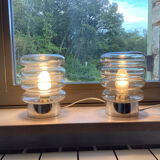 Paire de lampes de chevet vintage