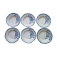 Set of 6 Hollow Plates Digoin Sarreguemines Model André