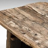 Primitive Wabi Sabi Dining Table, France, 19th Century