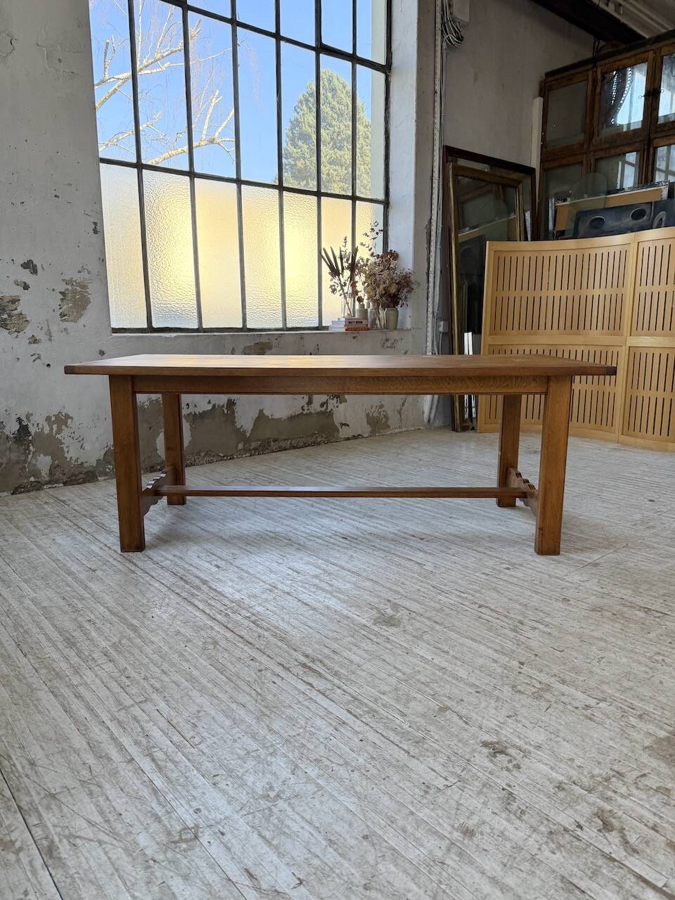 2m oak farmhouse table