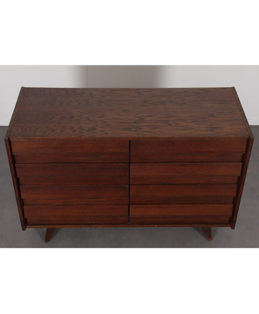 Dark oak commodity by Jiri Jiroutek, model U-453, circa 1960