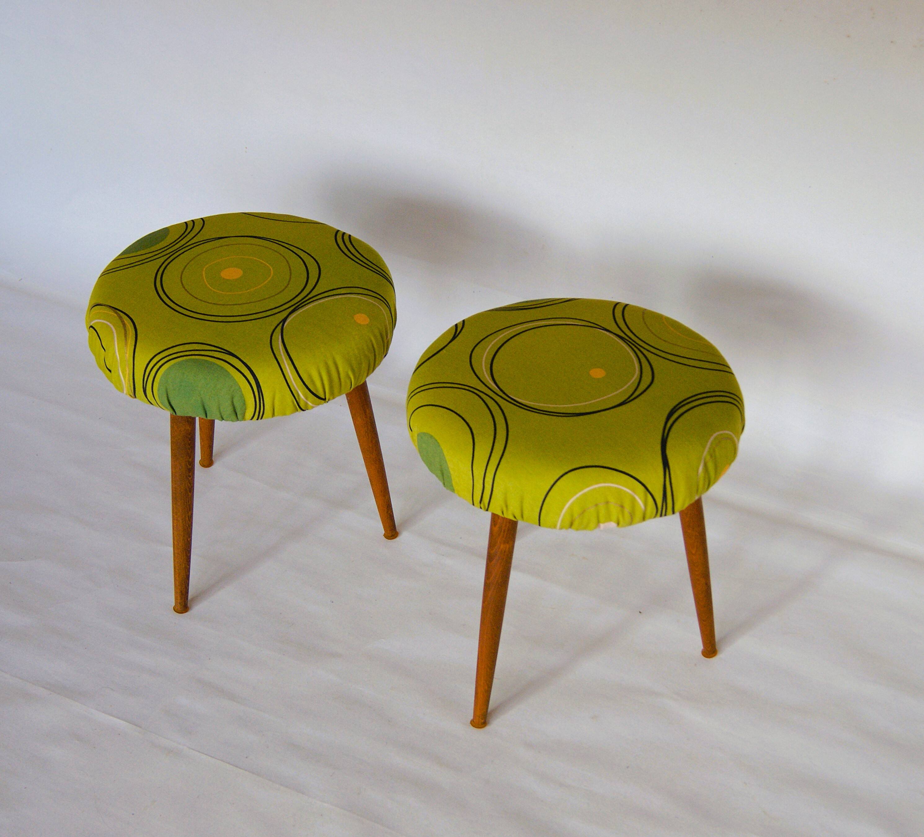 Paire de tabourets en teck, Danemark, années 1960