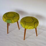 Paire de tabourets en teck, Danemark, années 1960