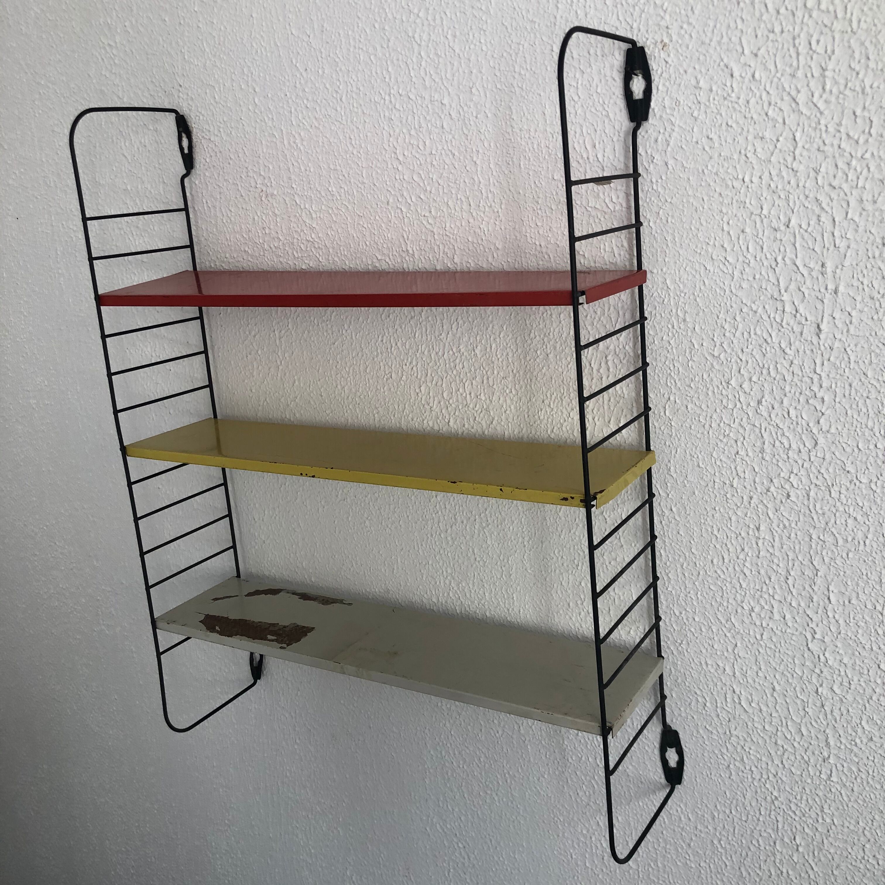 Vintage shelf Tomado pocket D.Dekker - 61 x 48 cm 1950
