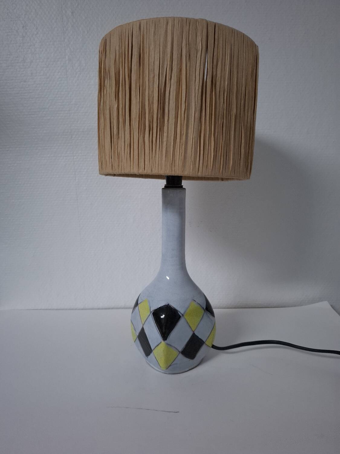 Lampe en céramique années 50