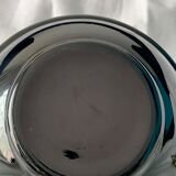 Black opaline ball lamp foot France art deco