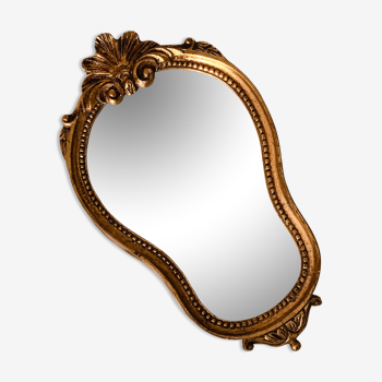 Miroir ancien coquillage - 31x17cm