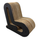 Sculpted cardboard & plywood lounge chair, 1990’s