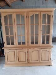 Solid cherry bookcase