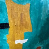 Painting painting with gilded frame, handmade, unique piece