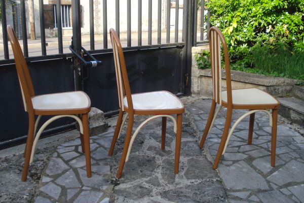 3 chaises Thonet A 643 par Josef Hoffmann pour Thonet