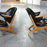 Chair cocktail Danish of Carl Edward Matthes Scandinavian vintage 50-60 years