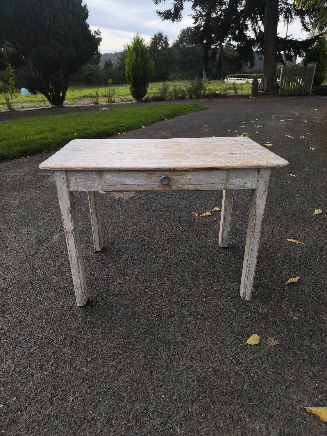 Wooden table or workshop desk