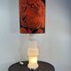 Vintage Murano glass lamp in opaline white, Doria, Italy, 1970.