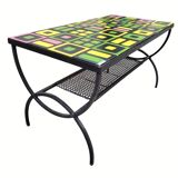 Coffee table, Vallauris ceramic, Roger Capron, 1960s