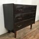 Commode vintage chêne teinte noir wenge 1950