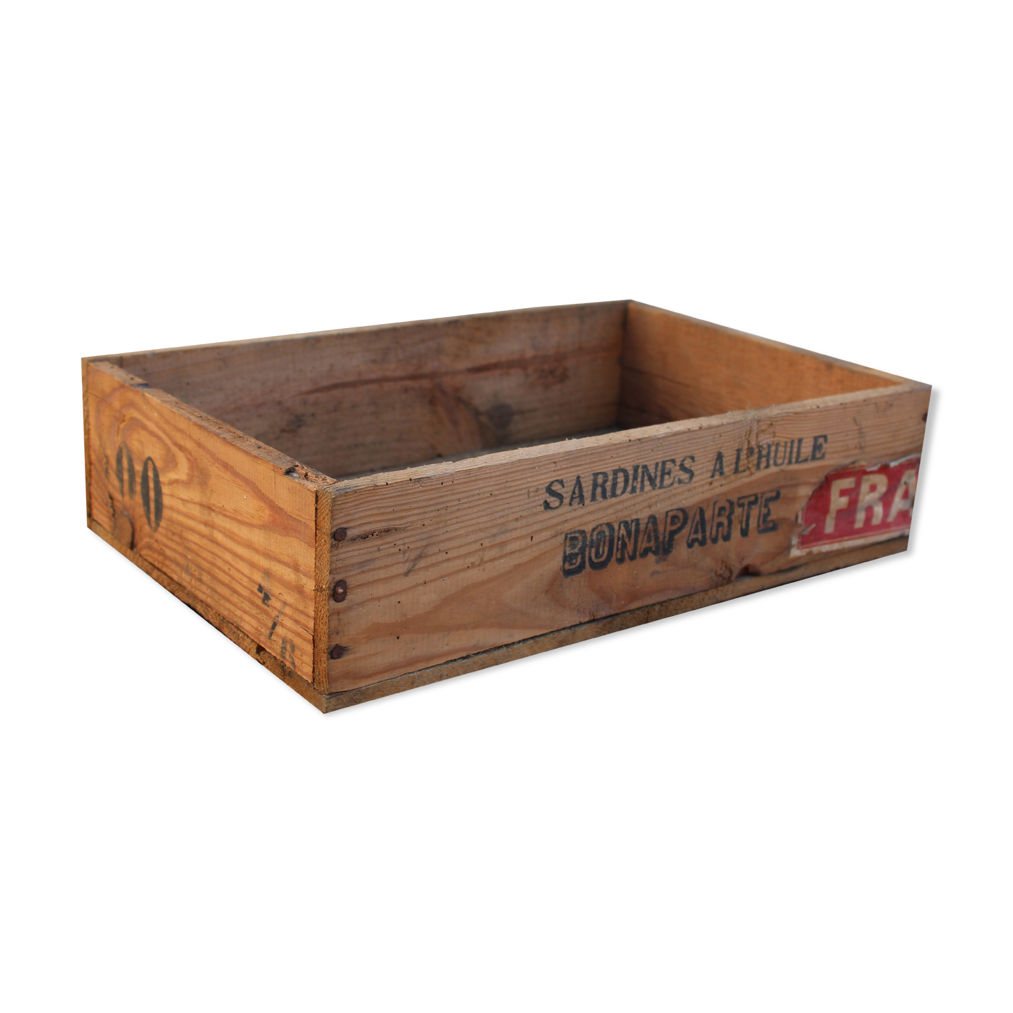 Wooden crate "Sardines Bonaparte"