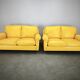 Pair of Poltrona Frau George Leather Sofas, Italy, 1992