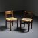 Paire de chaises Méribel par Charlotte Perriand, édition ancienne BCB, circa 1950
