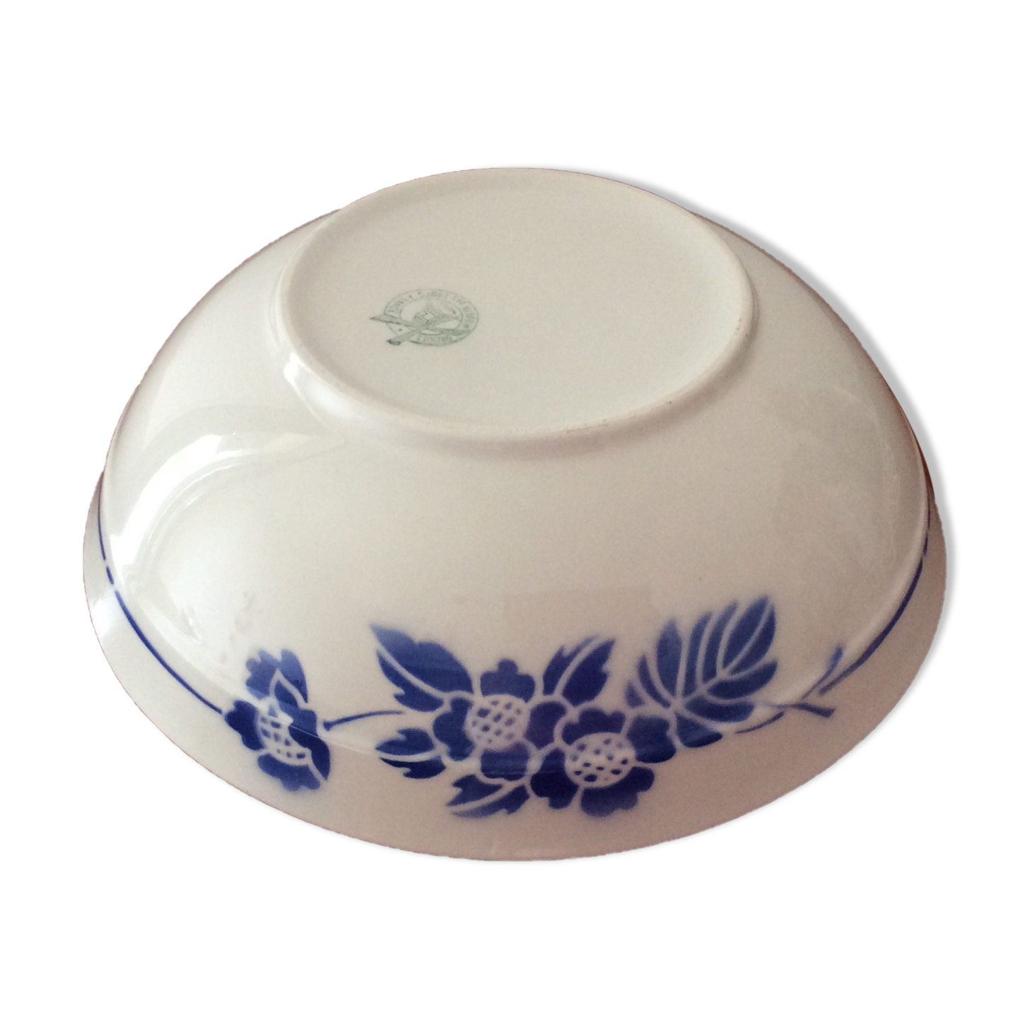 Old hollow dish Moulin des Loups Orchies Blue decorations