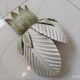 Vintage palm leaf wall lamp