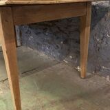 Old solid oak farm table stripped
