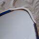 2 raviers and 1 dish old Limoges porcelain blue and gold fillets