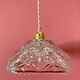 Vintage molded glass lampshade pendant lamp