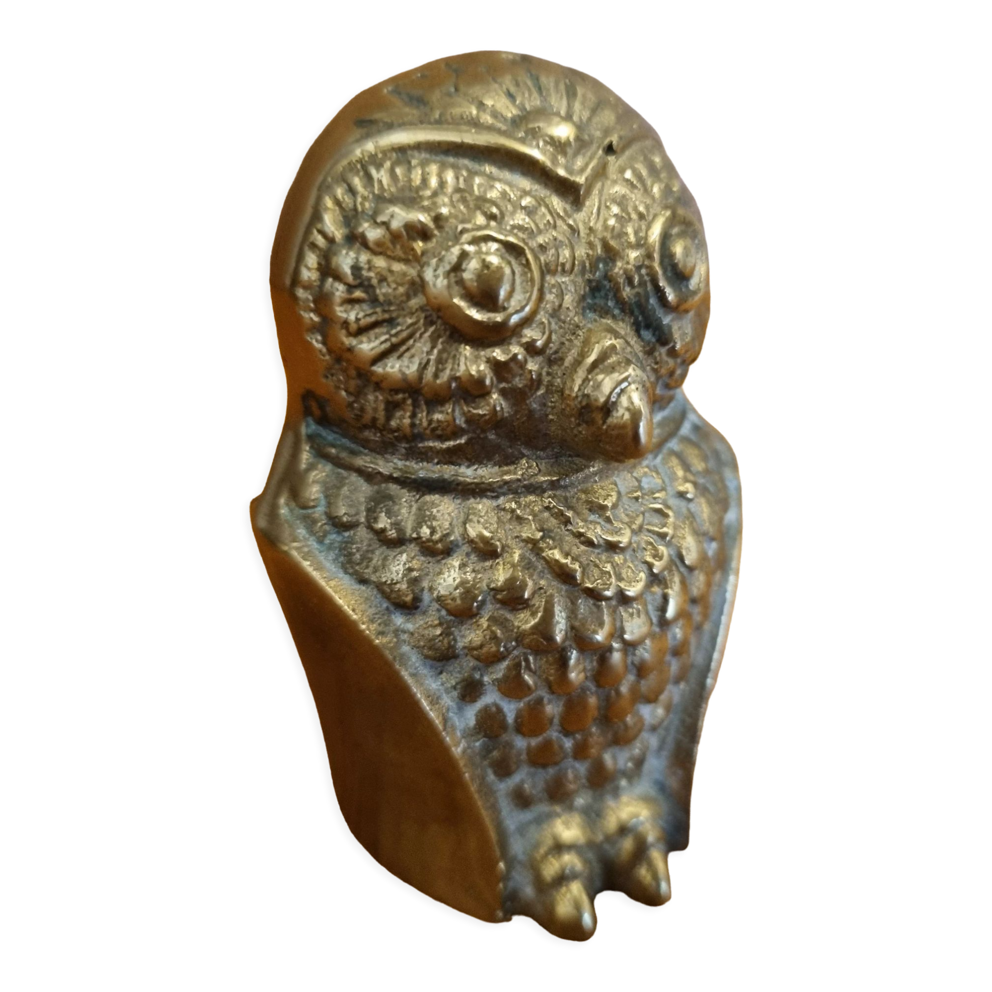 Vintage brass owl