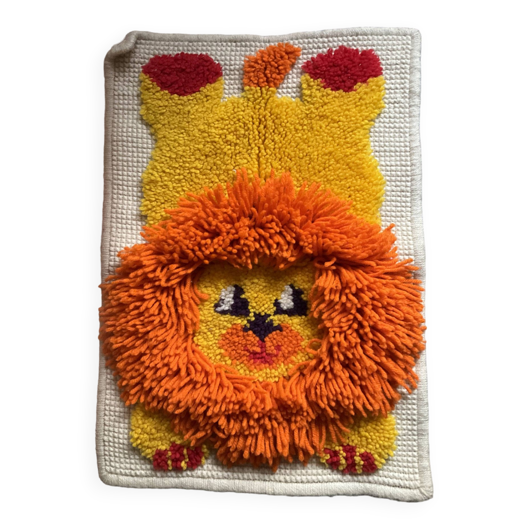 Wool rug for child / lion