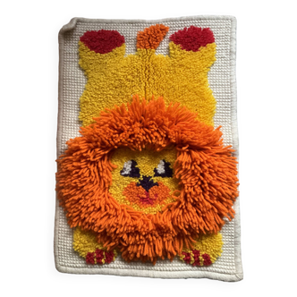 Tapis en laine pour enfant / lion