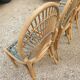 4 chaises bambou