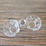 Vintage glass salt and pepper shaker (double salt cellar)