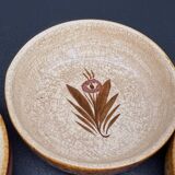 Set of 5 antique bowls signed Faïence de Quimper